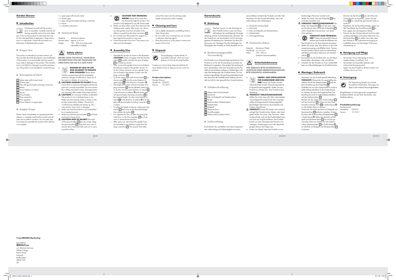 Florabest Z30670 User Manual | Page 2 / 2