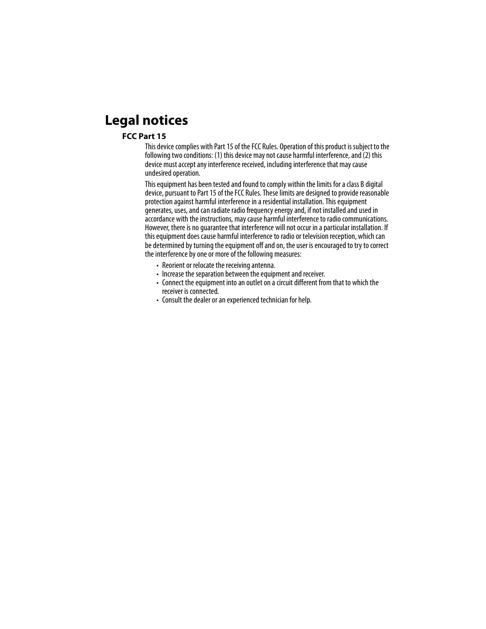 Legal notices | Dynex DX-LCD19 User Manual | Page 37 / 124