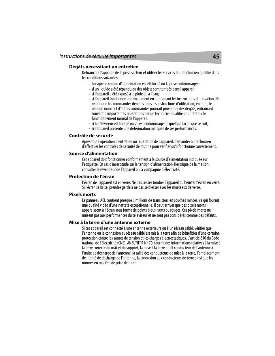 Dynex DX-LCD19 User Manual | Page 45 / 124