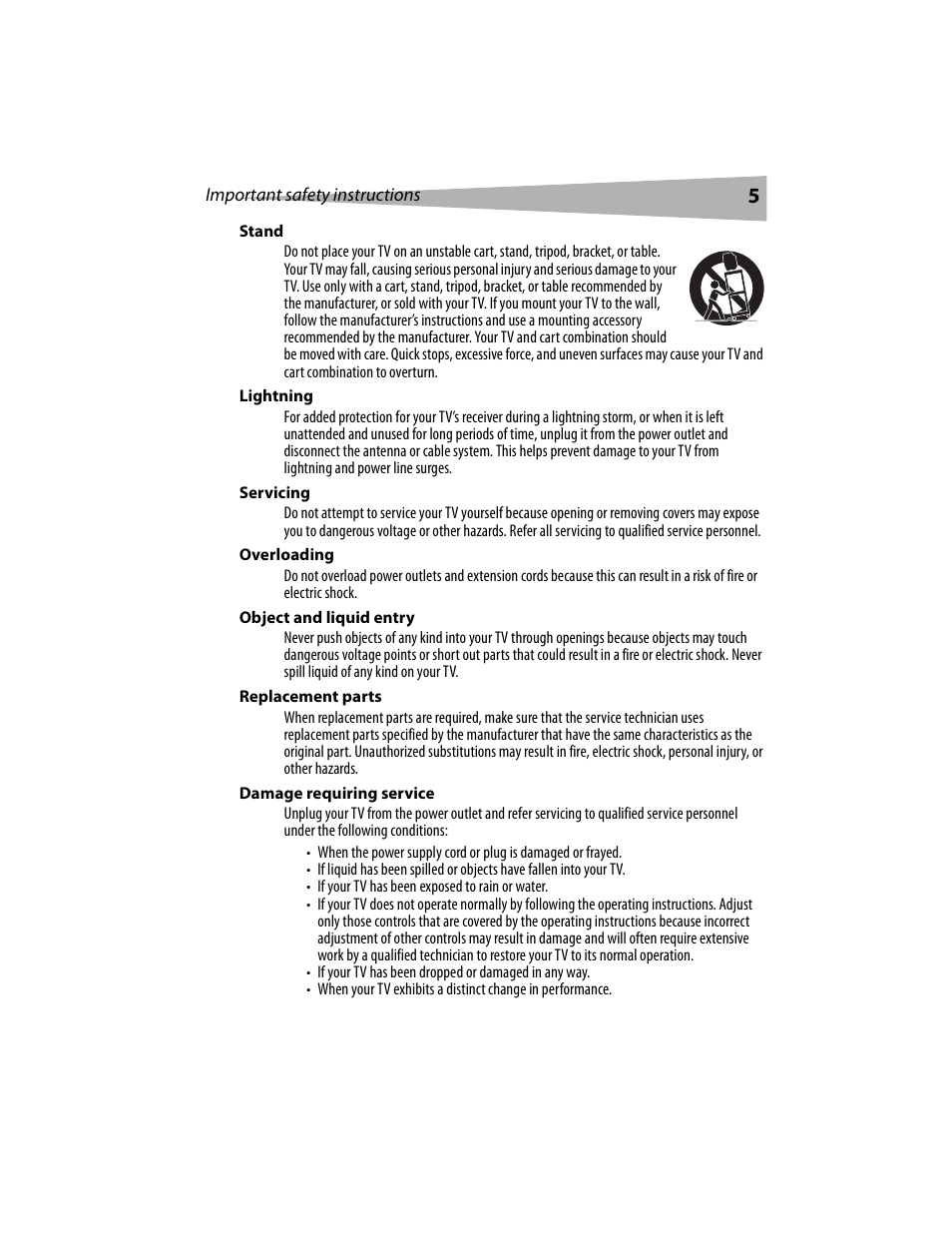 Dynex DX-LCD19 User Manual | Page 5 / 124