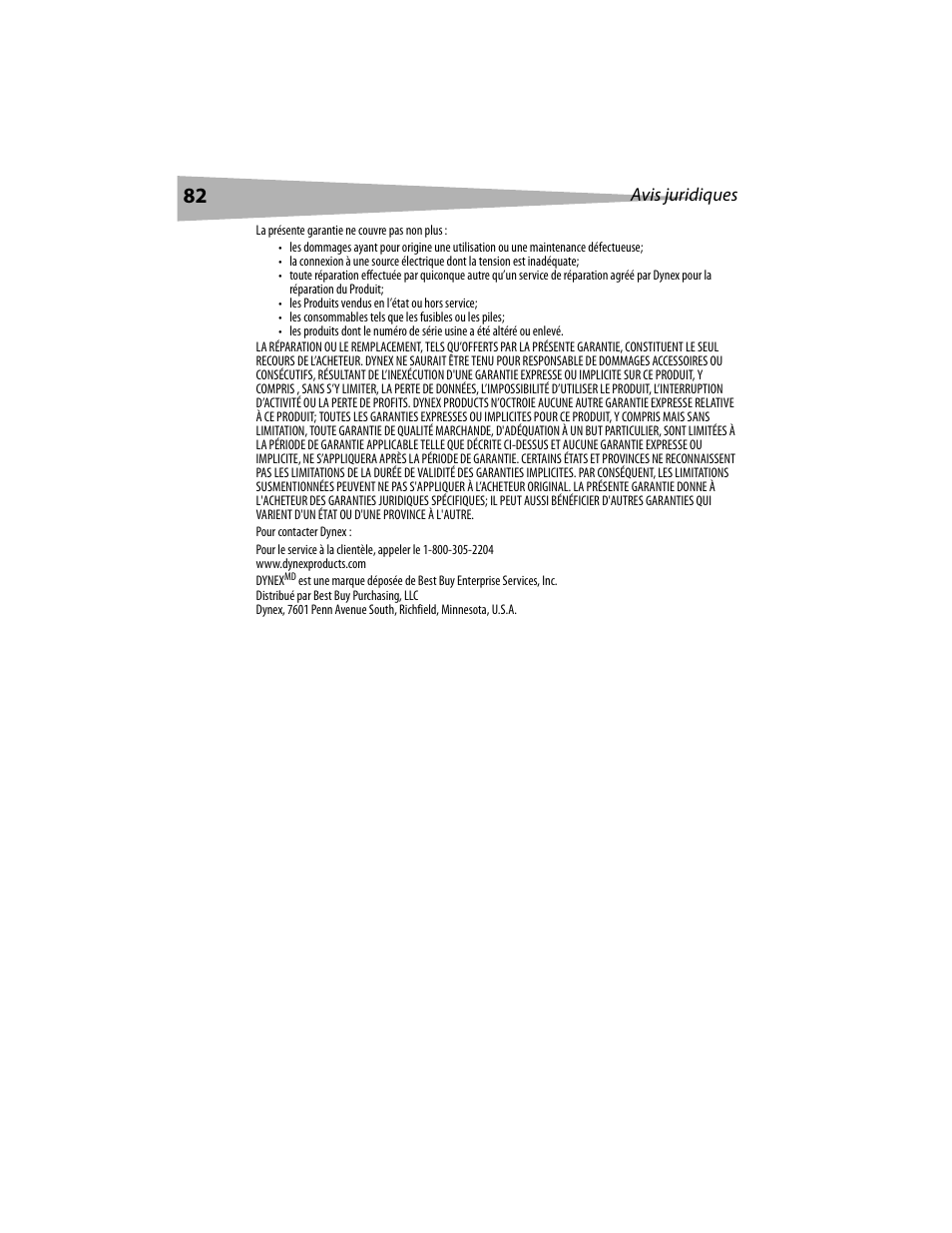 Dynex DX-LCD19 User Manual | Page 82 / 124