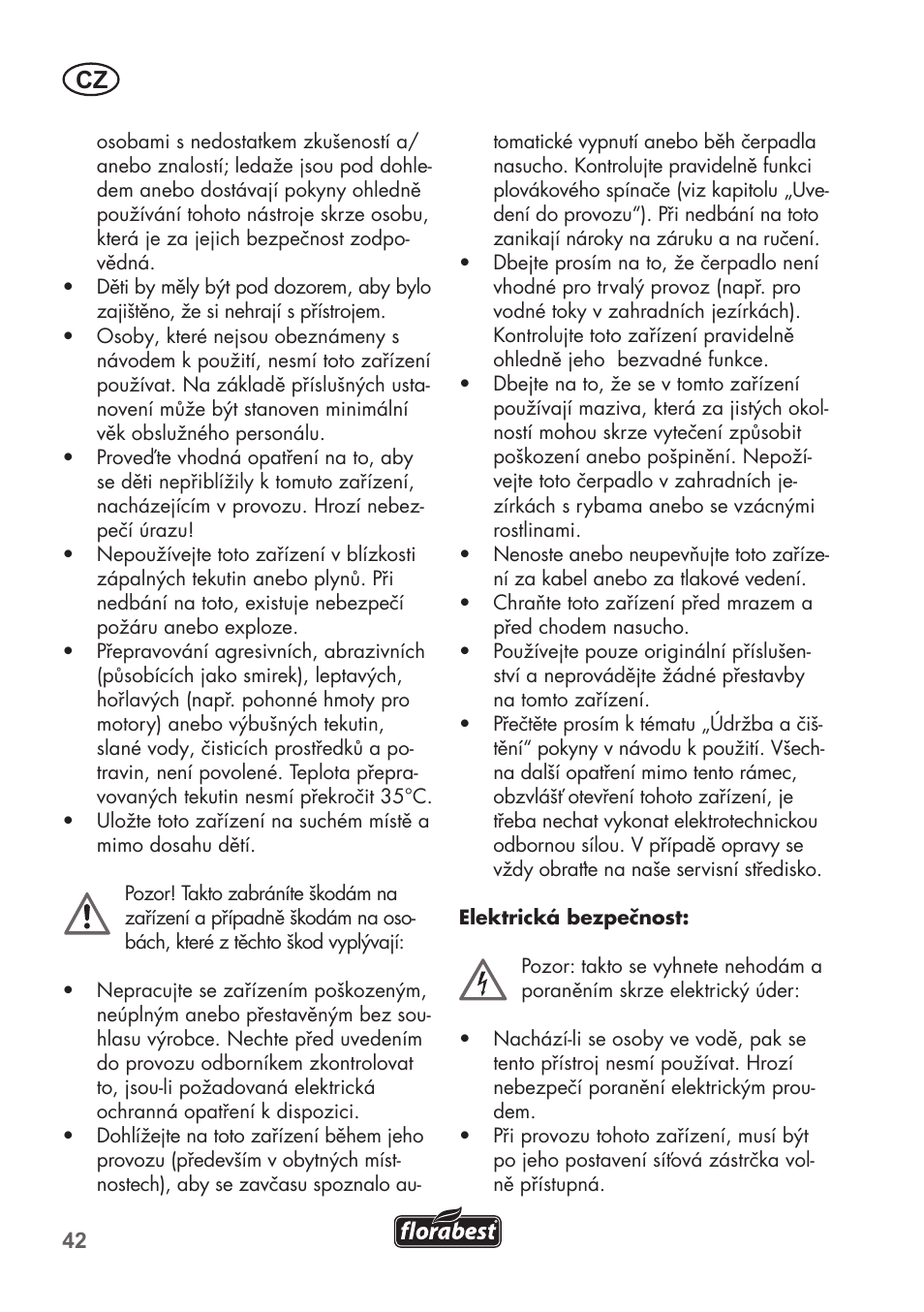 Florabest FRP 350 C2 User Manual | Page 42 / 80