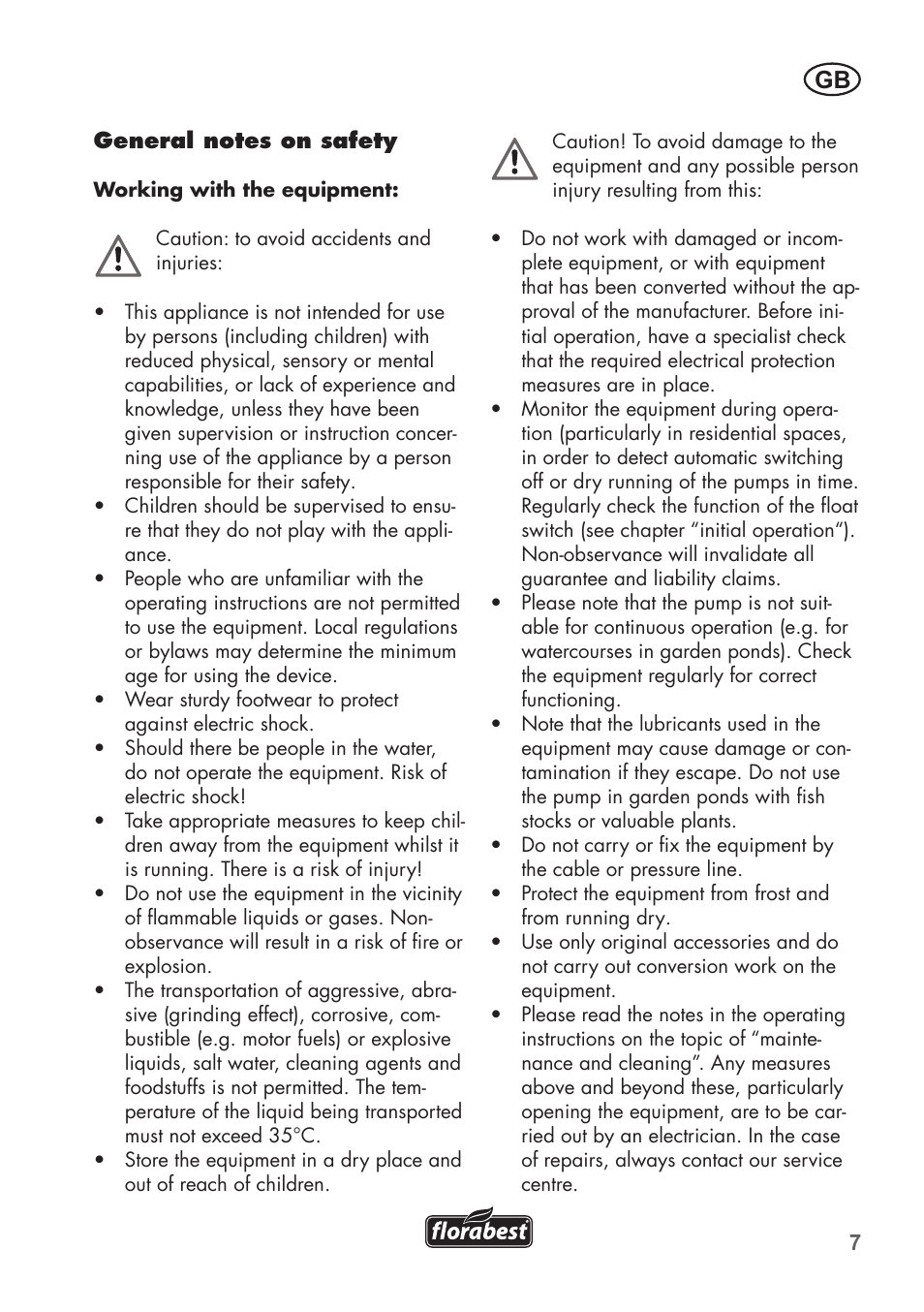 Florabest FRP 350 C2 User Manual | Page 7 / 80