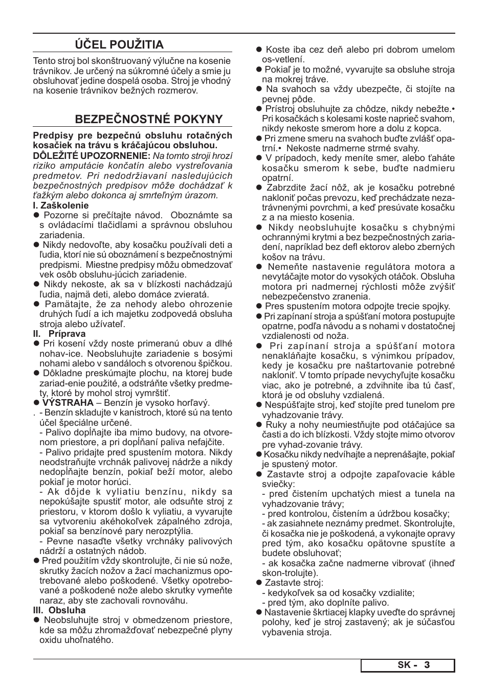 Bezpečnostné pokyny, Účel použitia | Florabest FBM 575 A1 User Manual | Page 23 / 48