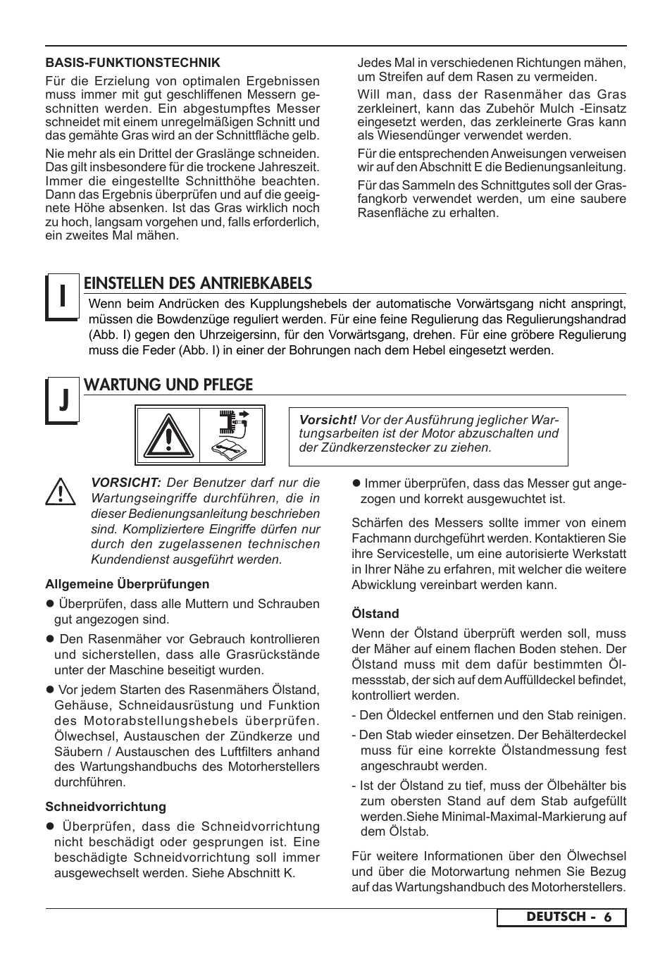 Wartung und pflege, Einstellen des antriebkabels | Florabest FBM 575 A1 User Manual | Page 35 / 48