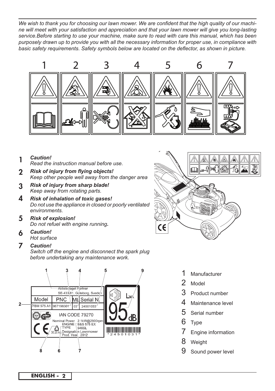 Florabest FBM 575 A1 User Manual | Page 4 / 48