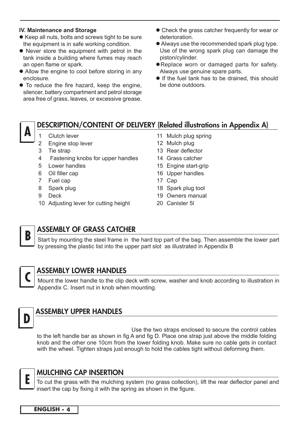 Assembly upper handles assembly lower handles | Florabest FBM 575 A1 User Manual | Page 6 / 48