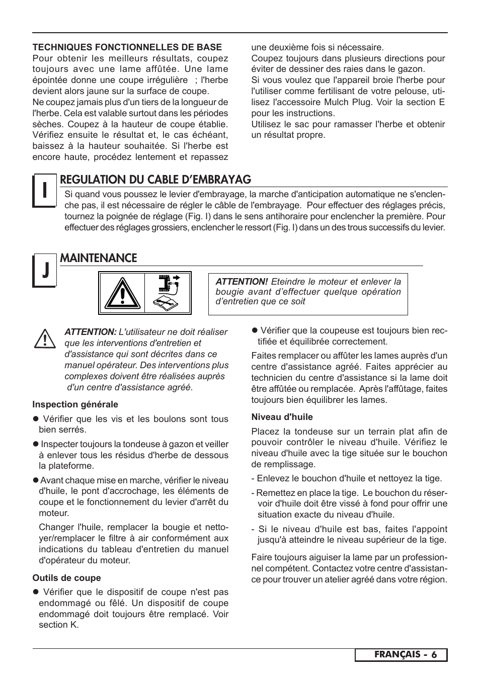 Regulation du cable d’embrayag, Maintenance | Florabest FBM 575 A1 User Manual | Page 17 / 46