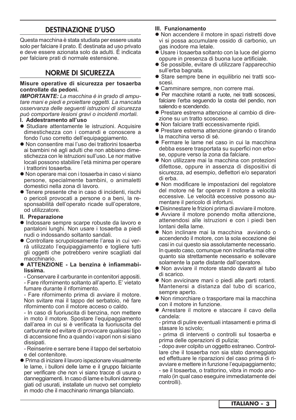 Norme di sicurezza, Destinazione d’uso | Florabest FBM 575 A1 User Manual | Page 23 / 46