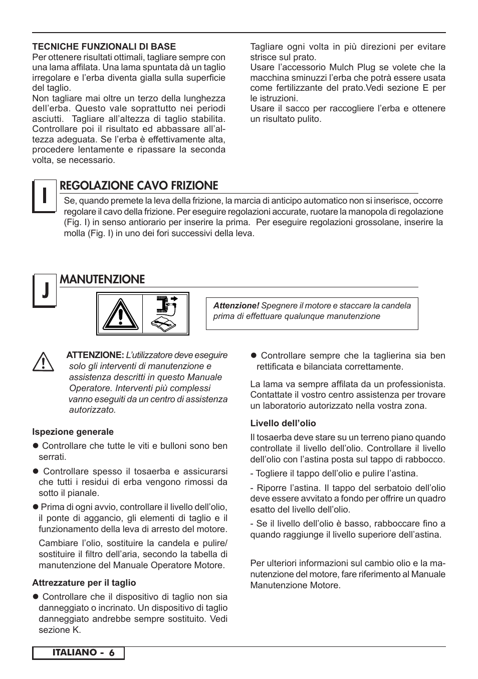 Manutenzione, Regolazione cavo frizione | Florabest FBM 575 A1 User Manual | Page 26 / 46
