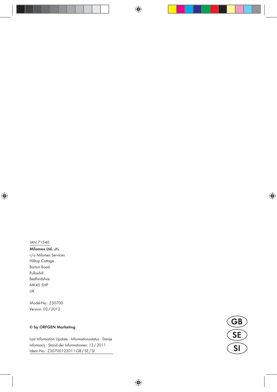 Florabest Z30700 User Manual | Page 13 / 13