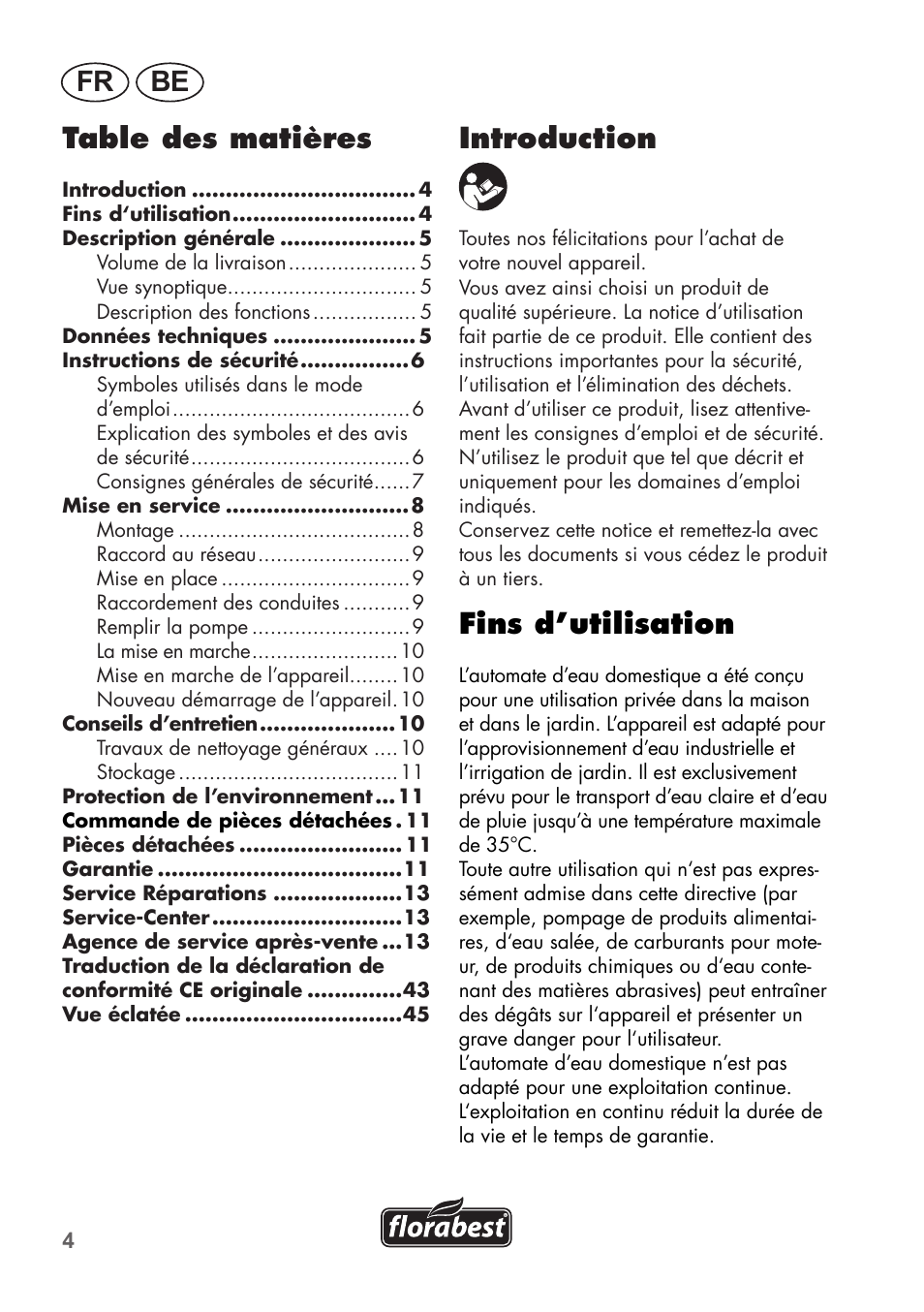 Florabest FHa 1100 B2 User Manual | Page 4 / 48