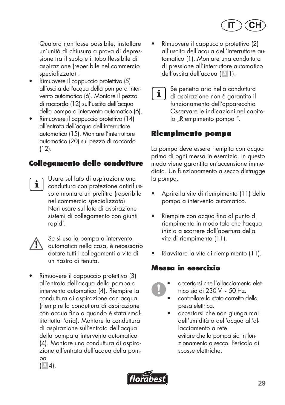 Ch it | Florabest FHa 1100 B2 User Manual | Page 29 / 48