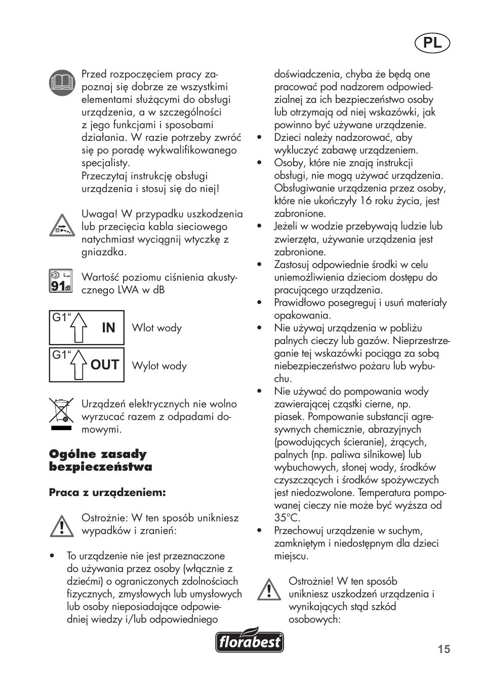 Florabest FHa 1100 B2 User Manual | Page 15 / 56