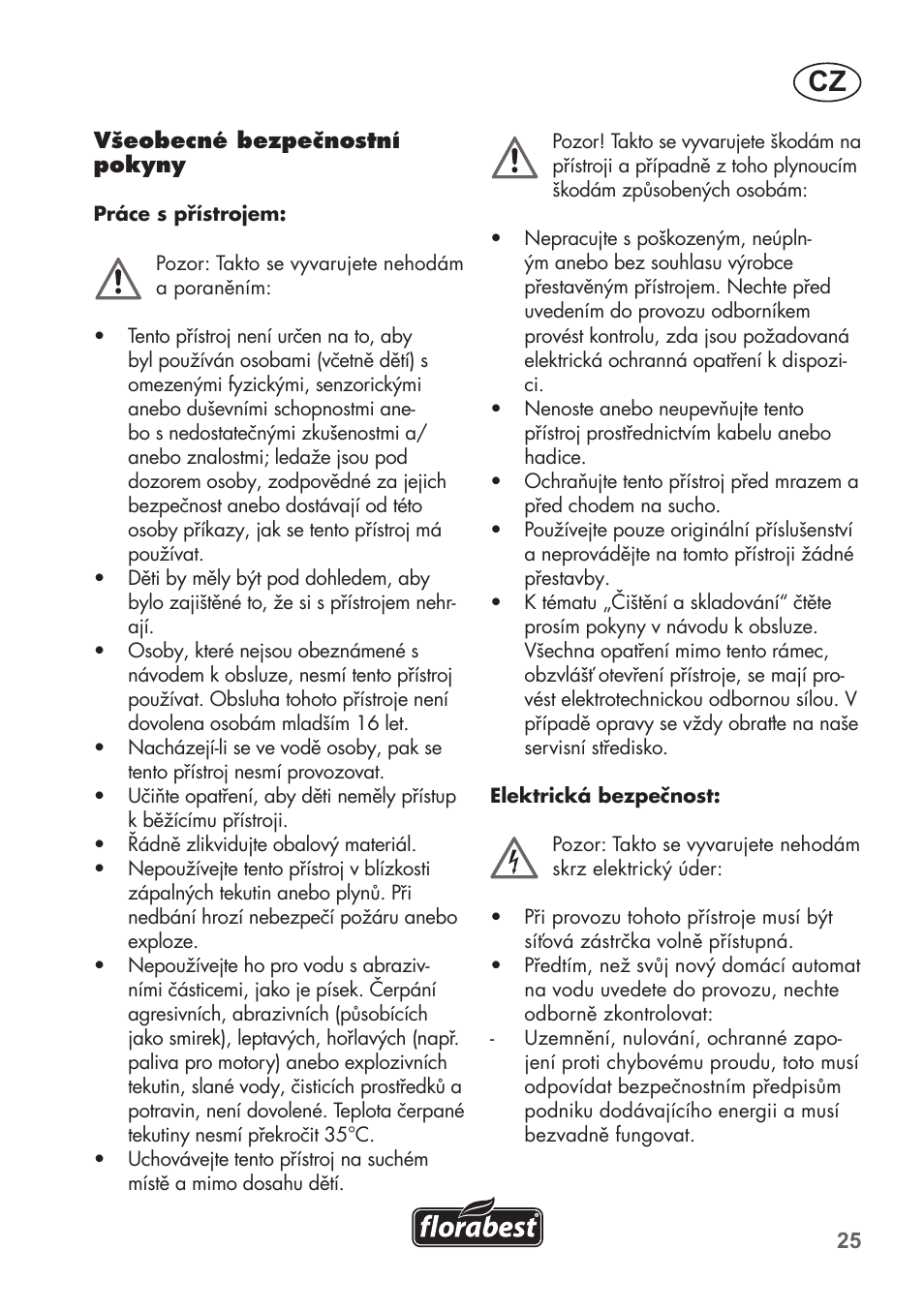 Florabest FHa 1100 B2 User Manual | Page 25 / 56