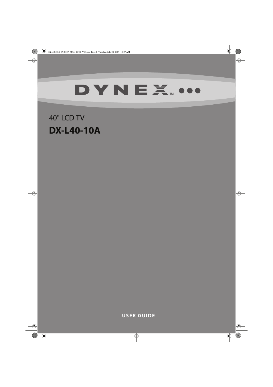 Dynex DX-L40-10A User Manual | 28 pages
