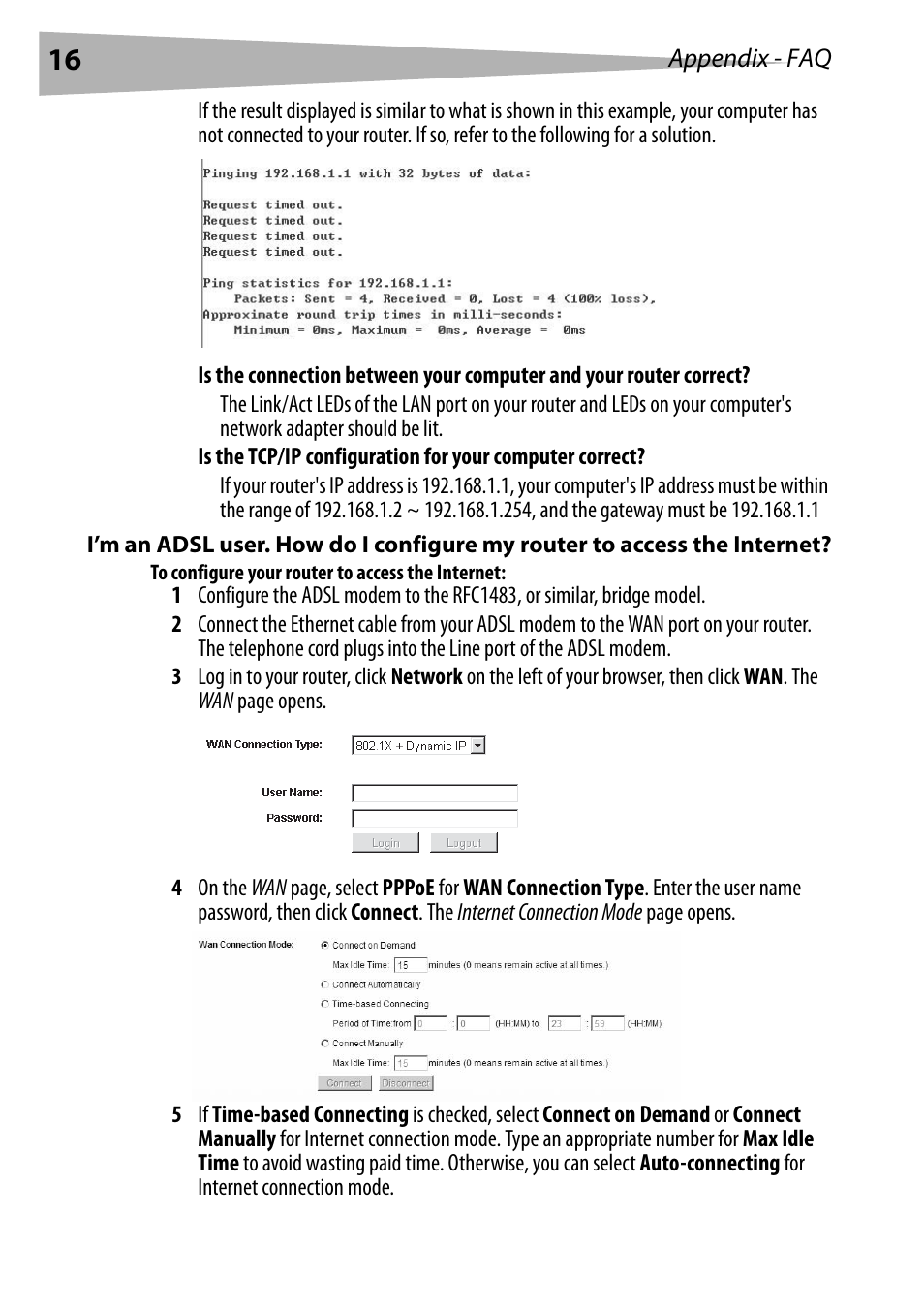 To configure your router to access the internet | Dynex DX-E402 User Manual | Page 16 / 71