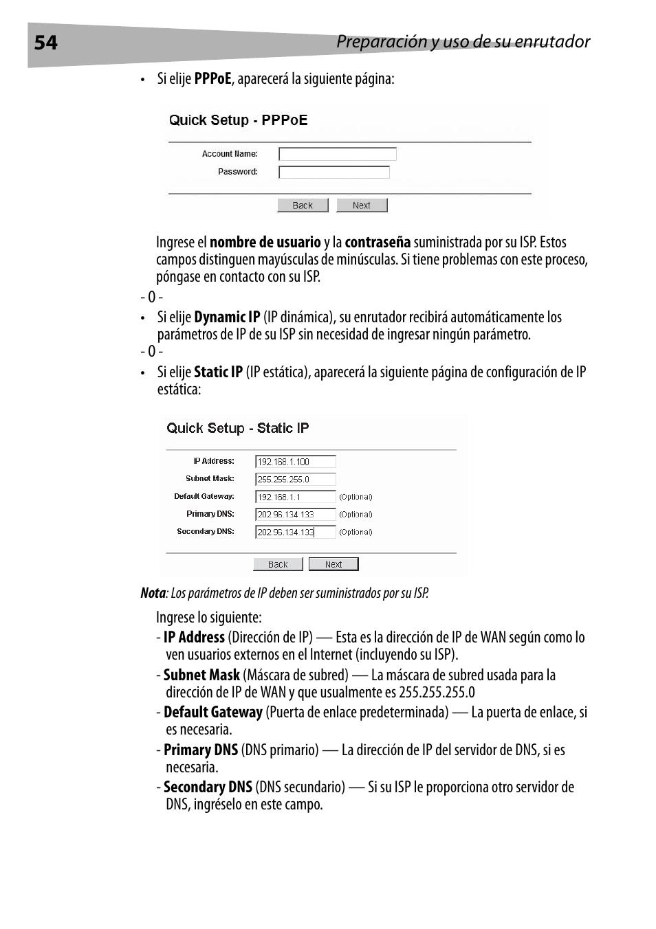 Preparación y uso de su enrutador | Dynex DX-E402 User Manual | Page 54 / 71