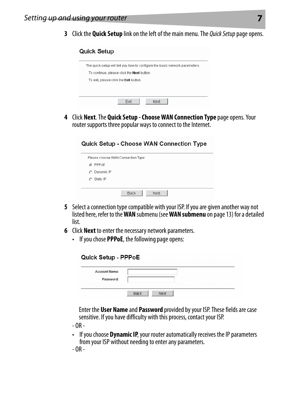 Setting up and using your router | Dynex DX-E402 User Manual | Page 7 / 71