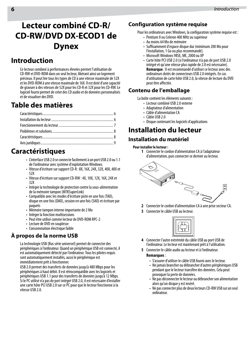 Dynex DX-ECOD1 User Manual | Page 6 / 16