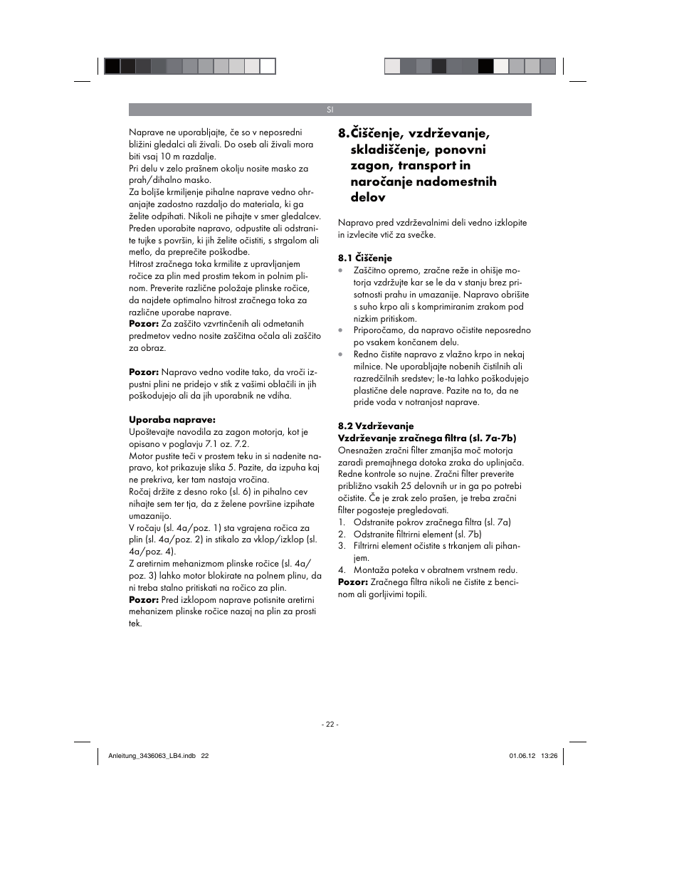 Florabest FBLB 33 A1 User Manual | Page 22 / 62