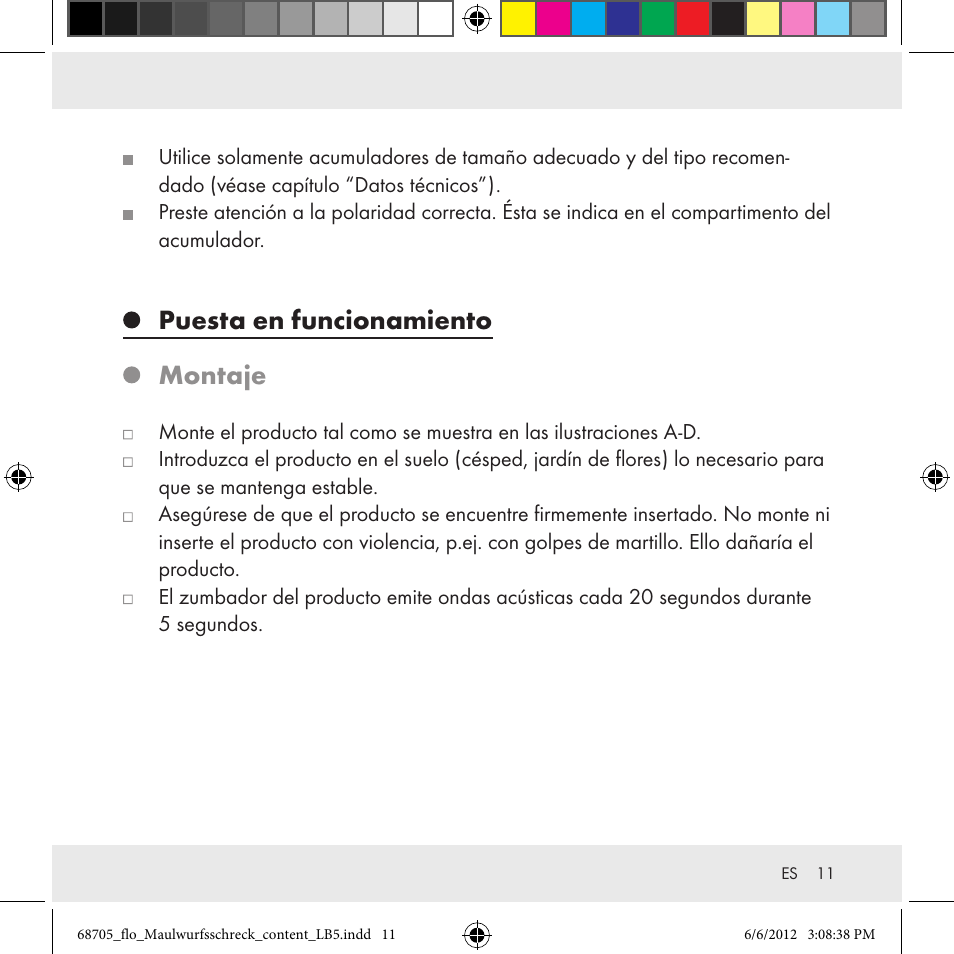 Puesta en funcionamiento montaje | Florabest Z31049 User Manual | Page 11 / 47