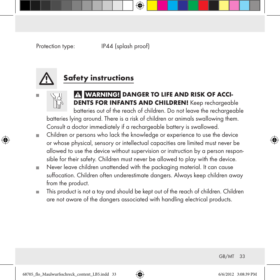 Safety instructions | Florabest Z31049 User Manual | Page 33 / 47