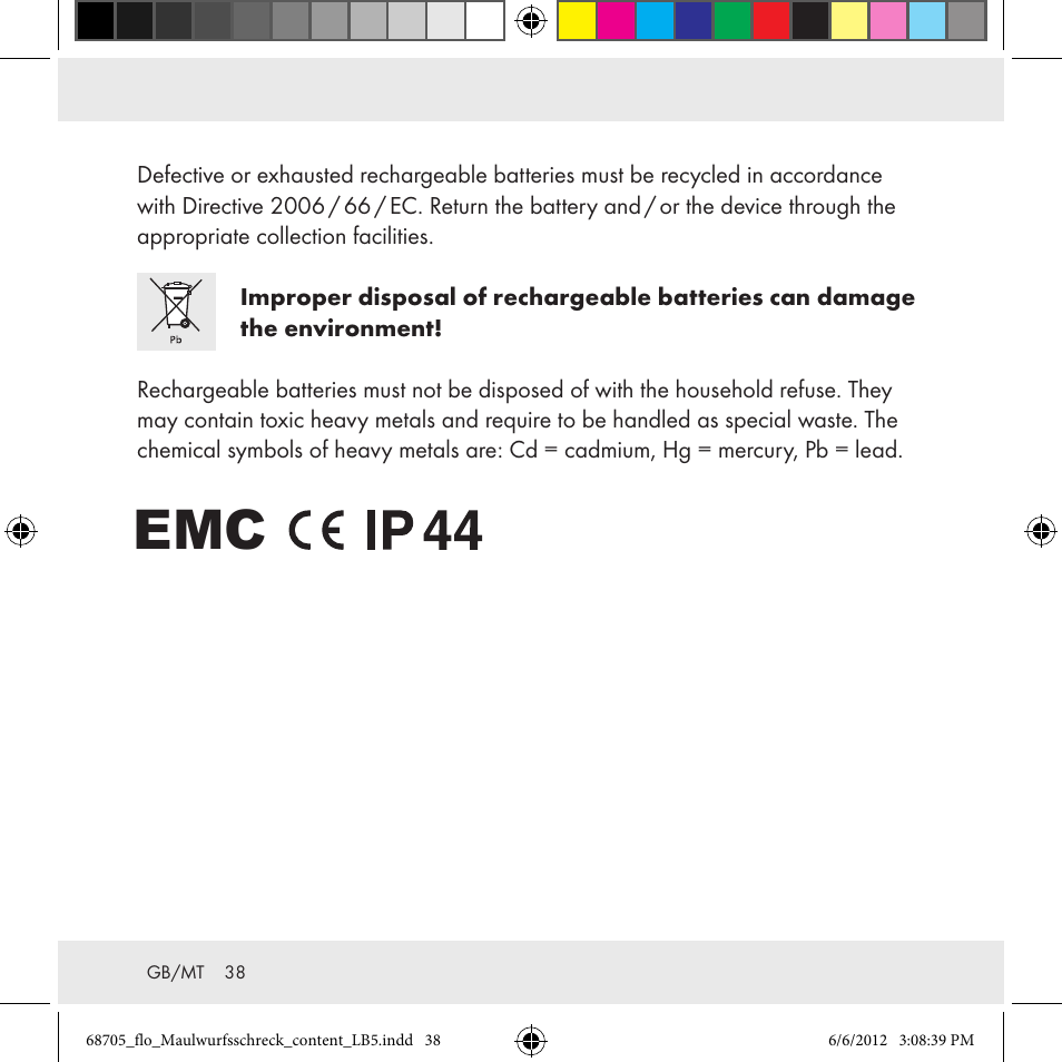 Florabest Z31049 User Manual | Page 38 / 47