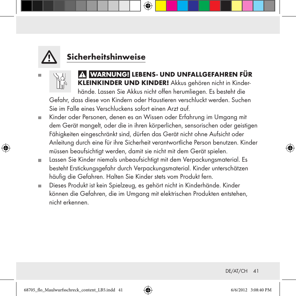 Sicherheitshinweise | Florabest Z31049 User Manual | Page 41 / 47