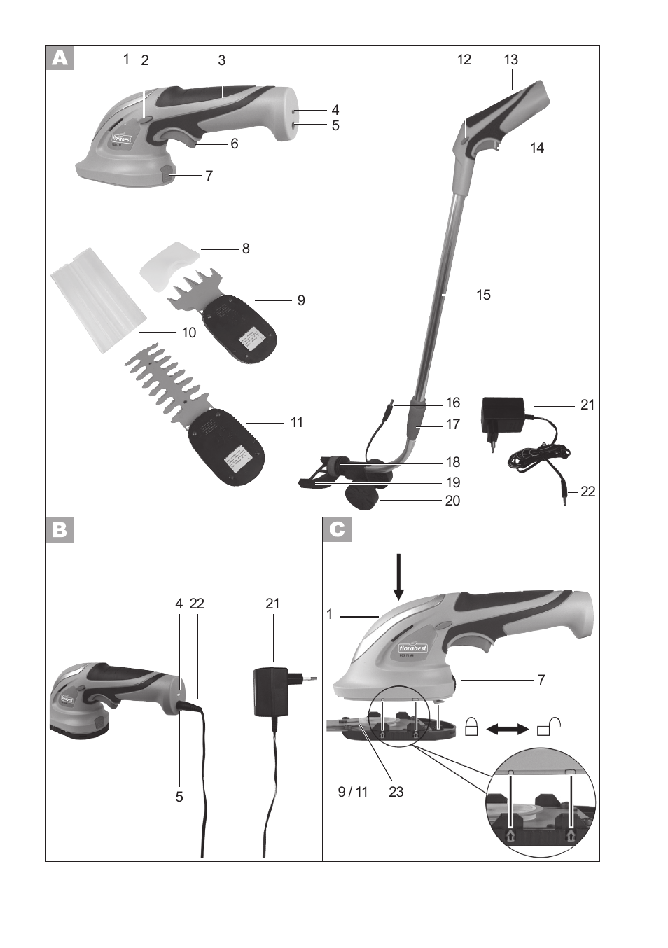 Florabest FGS 72 A1 User Manual | Page 3 / 72