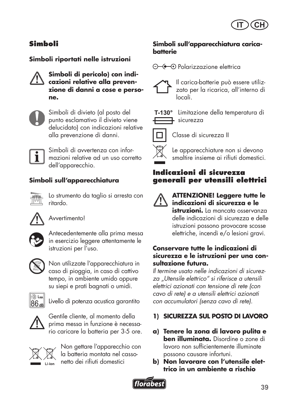 It ch | Florabest FGS 72 A1 User Manual | Page 39 / 72