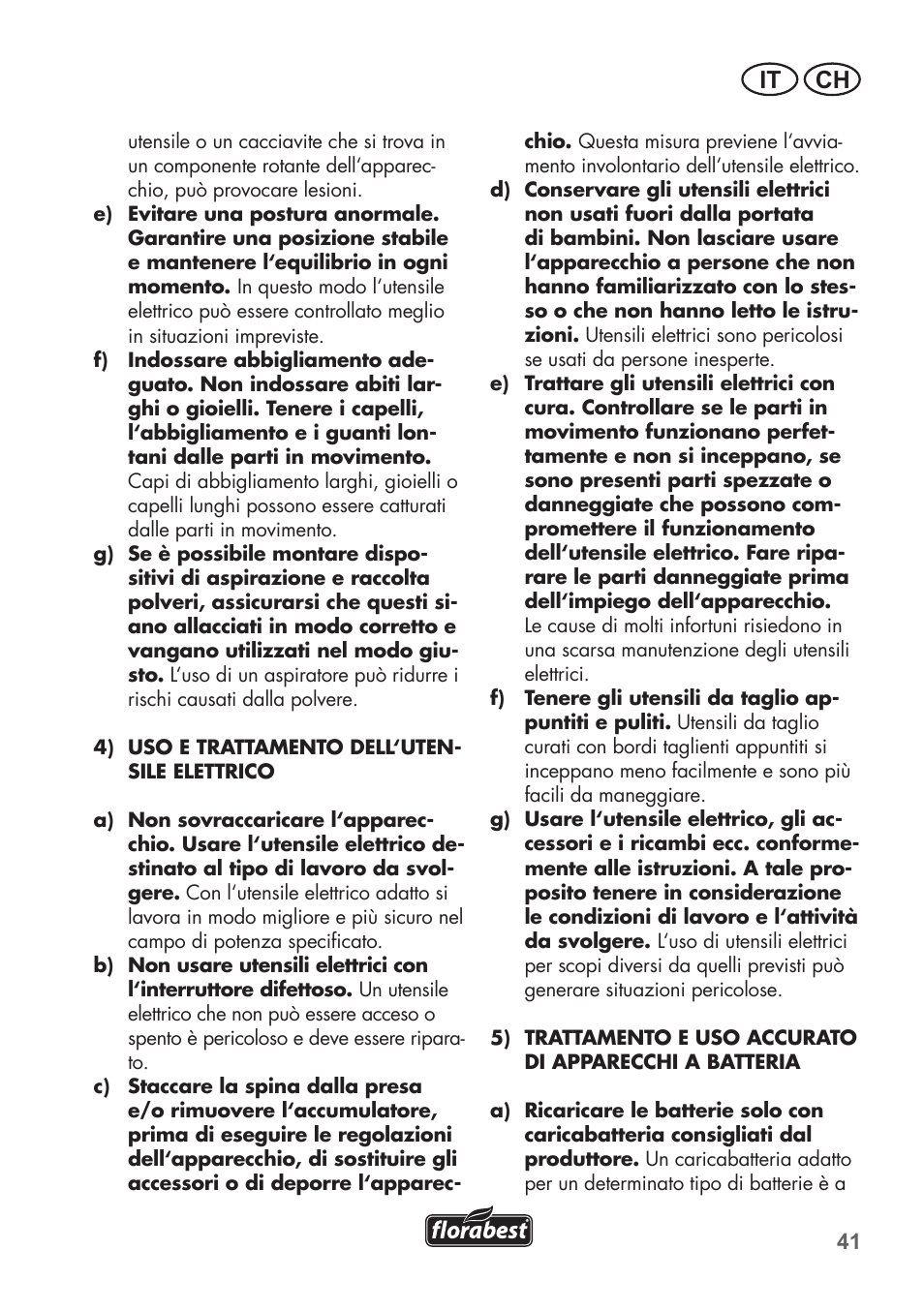 It ch | Florabest FGS 72 A1 User Manual | Page 41 / 72