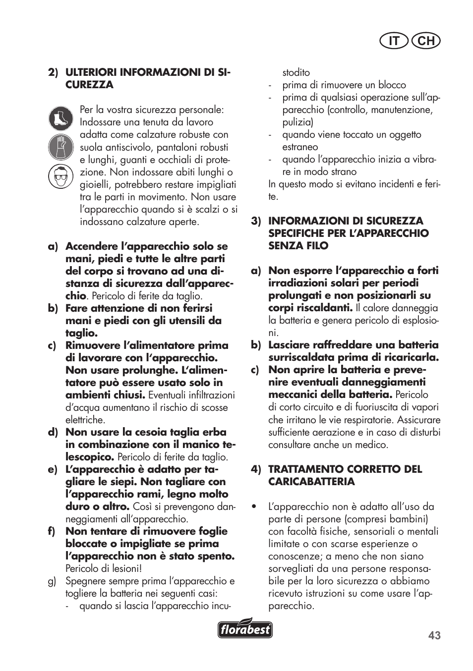 It ch | Florabest FGS 72 A1 User Manual | Page 43 / 72