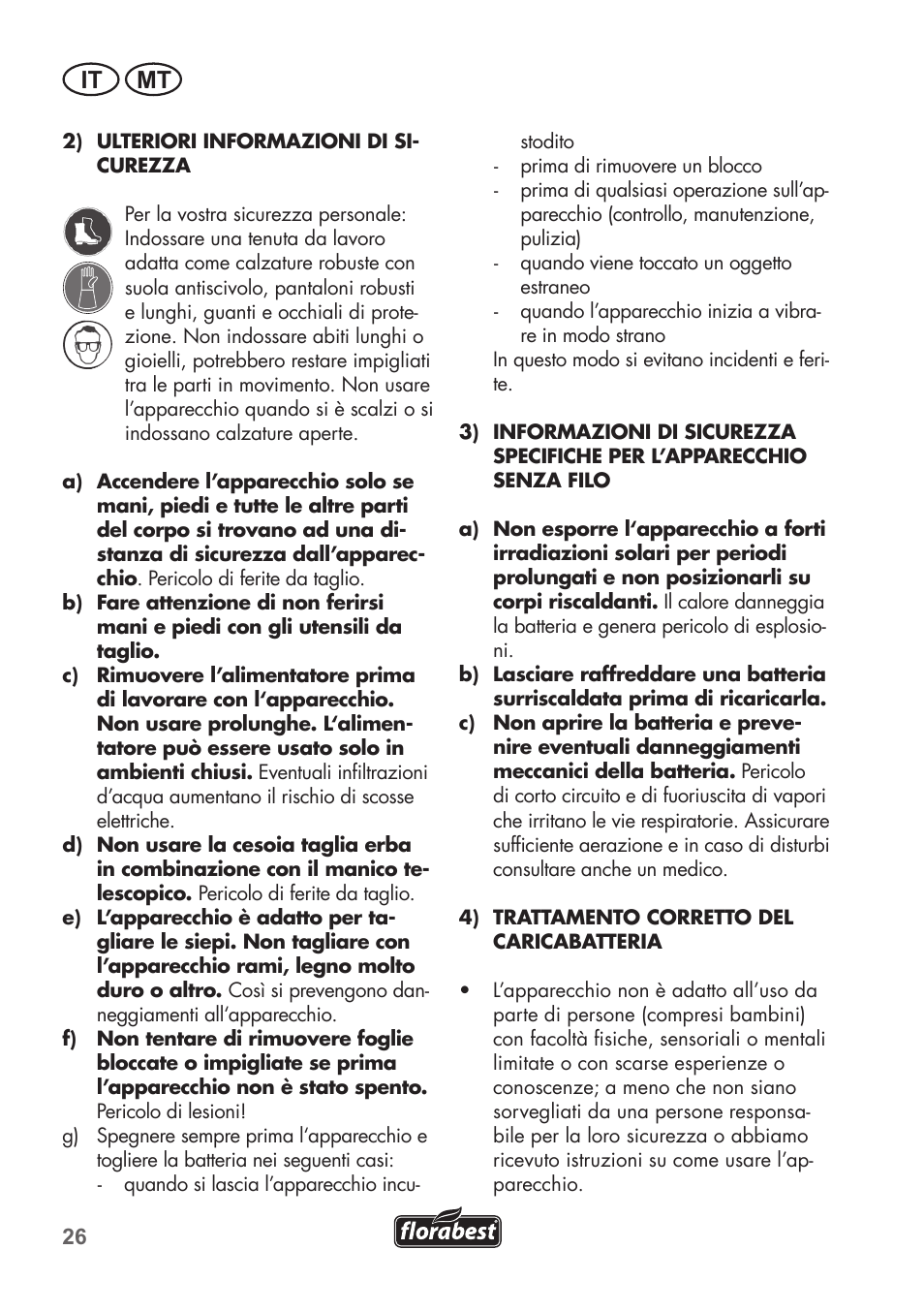 It mt | Florabest FGS 72 A1 User Manual | Page 26 / 88