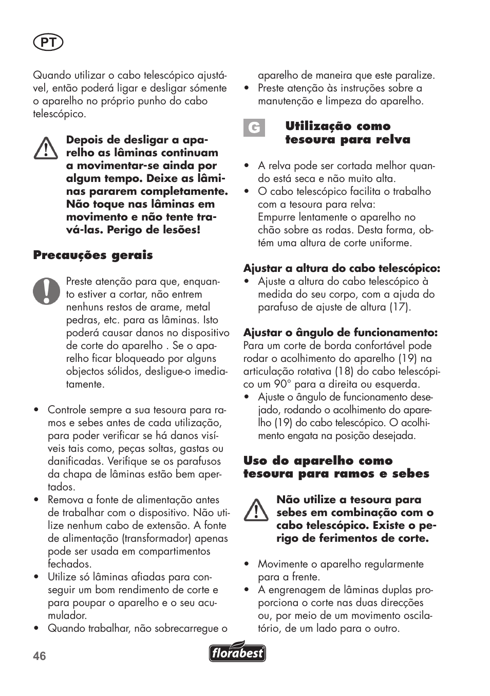 Florabest FGS 72 A1 User Manual | Page 46 / 88