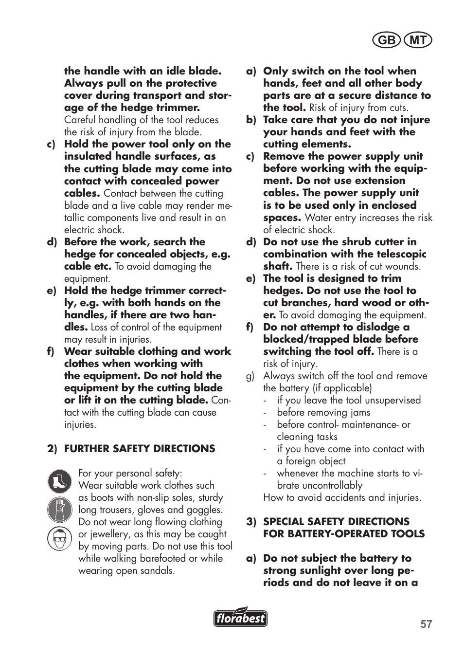 Mt gb | Florabest FGS 72 A1 User Manual | Page 57 / 88