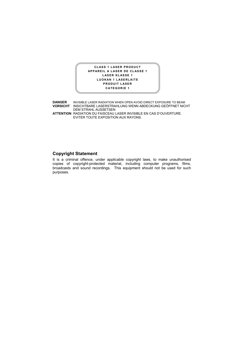 Copyright statement | Dynex 5232IM User Manual | Page 2 / 19