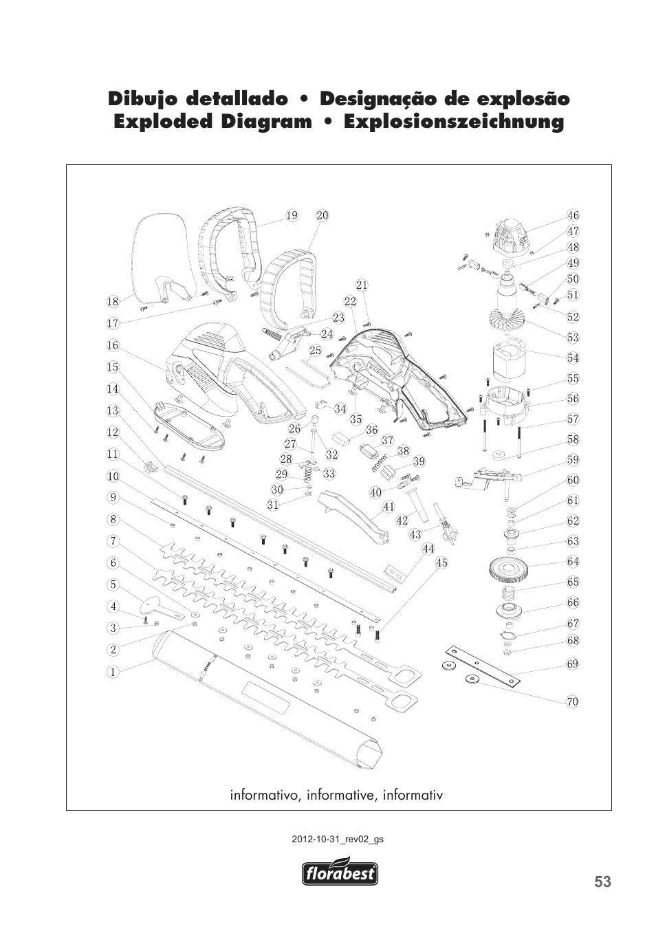 Florabest FHT 600 B2 User Manual | Page 53 / 54