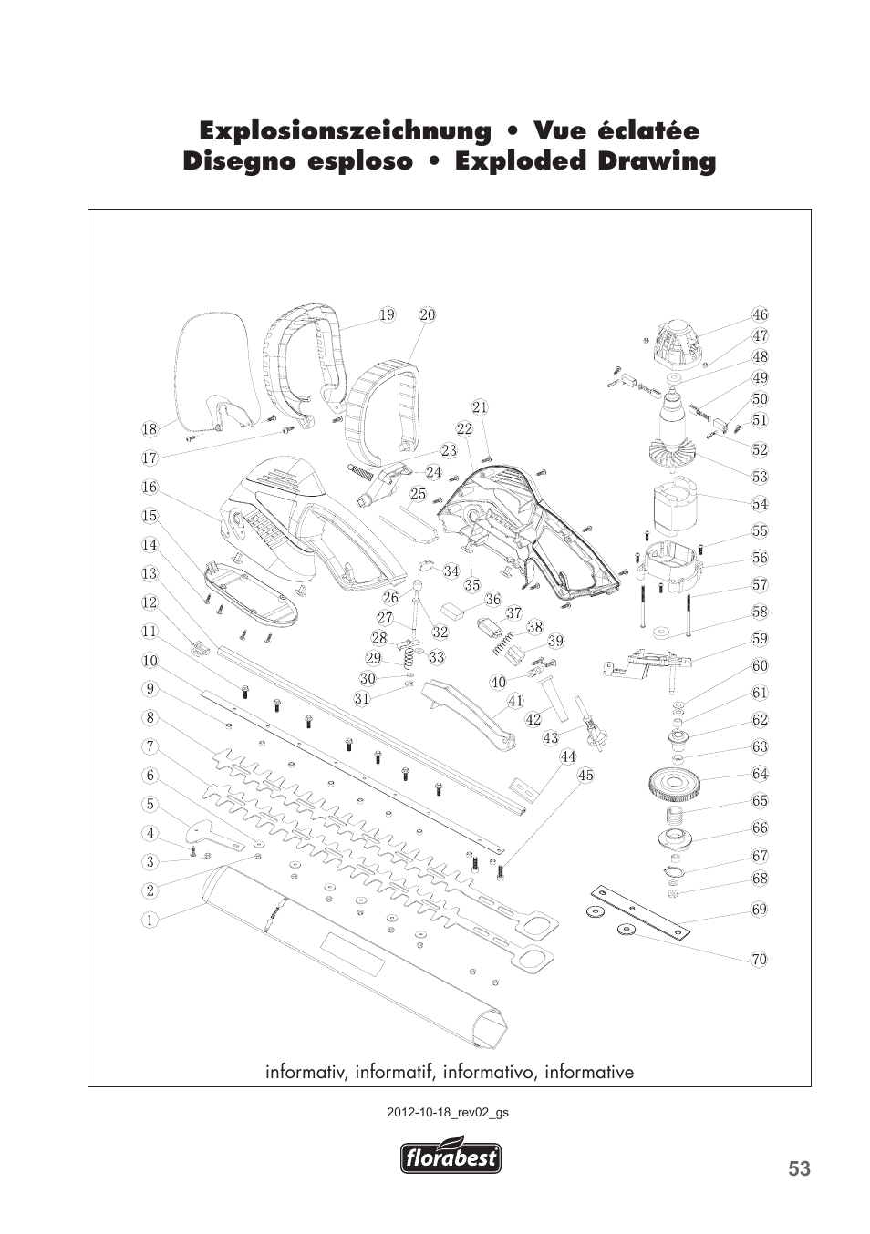 Florabest FHT 600 B2 User Manual | Page 53 / 54