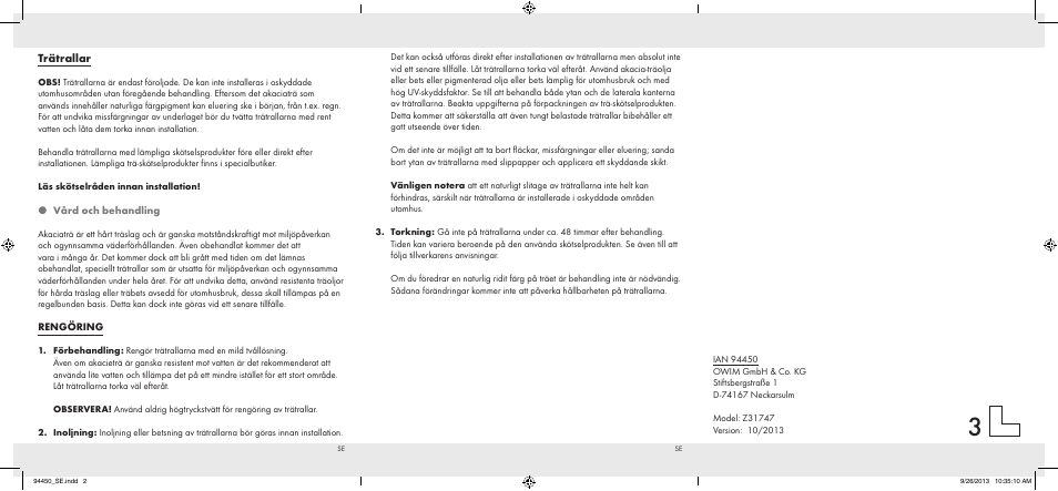 Trätrallar | Florabest Z31747 User Manual | Page 2 / 2