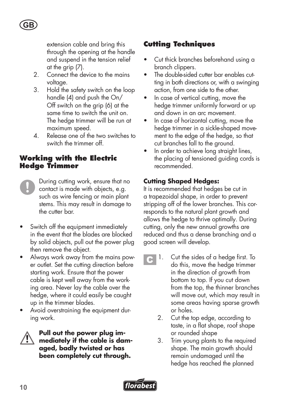 Florabest FHT 600 B2 User Manual | Page 10 / 78