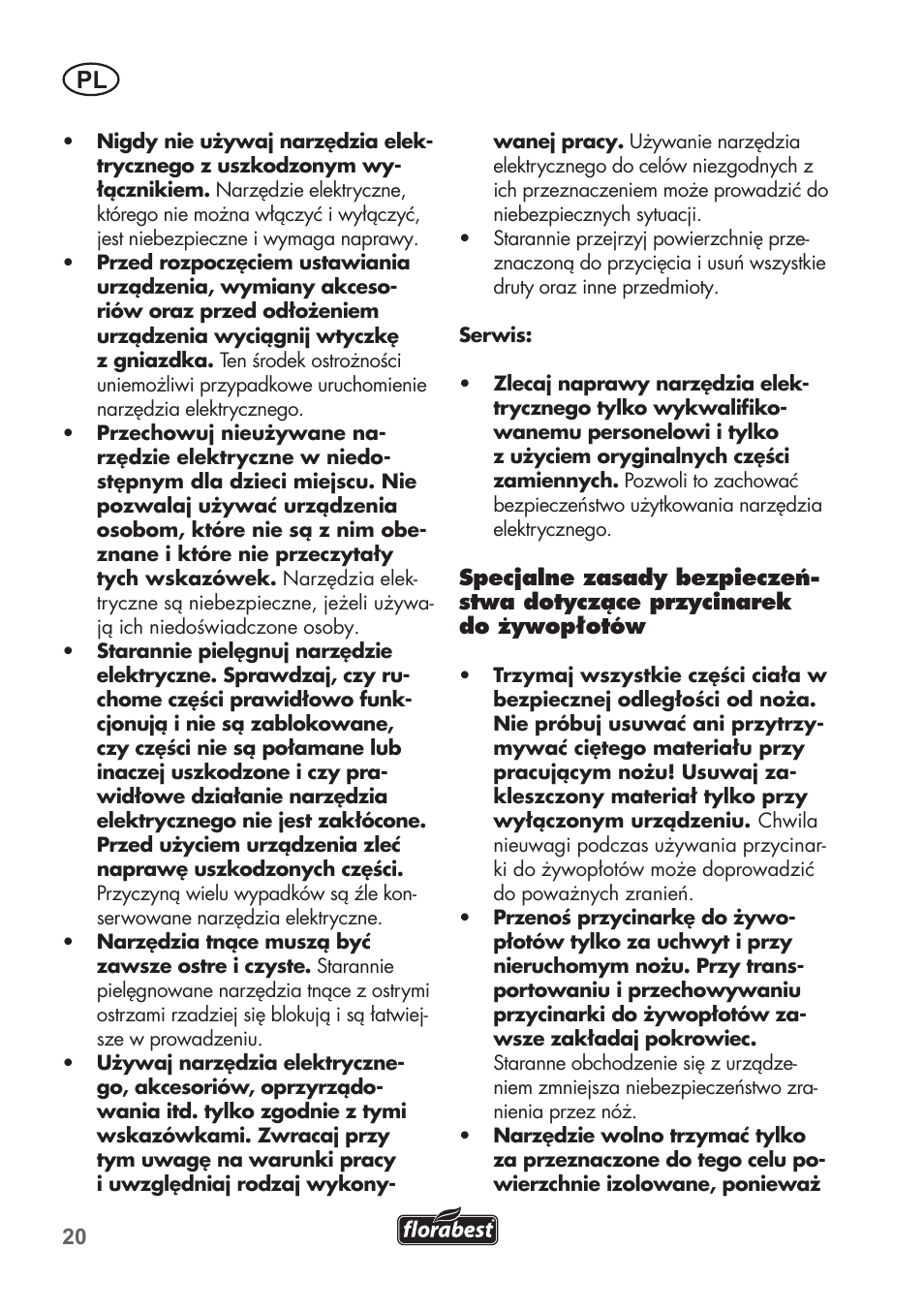 Florabest FHT 600 B2 User Manual | Page 20 / 78