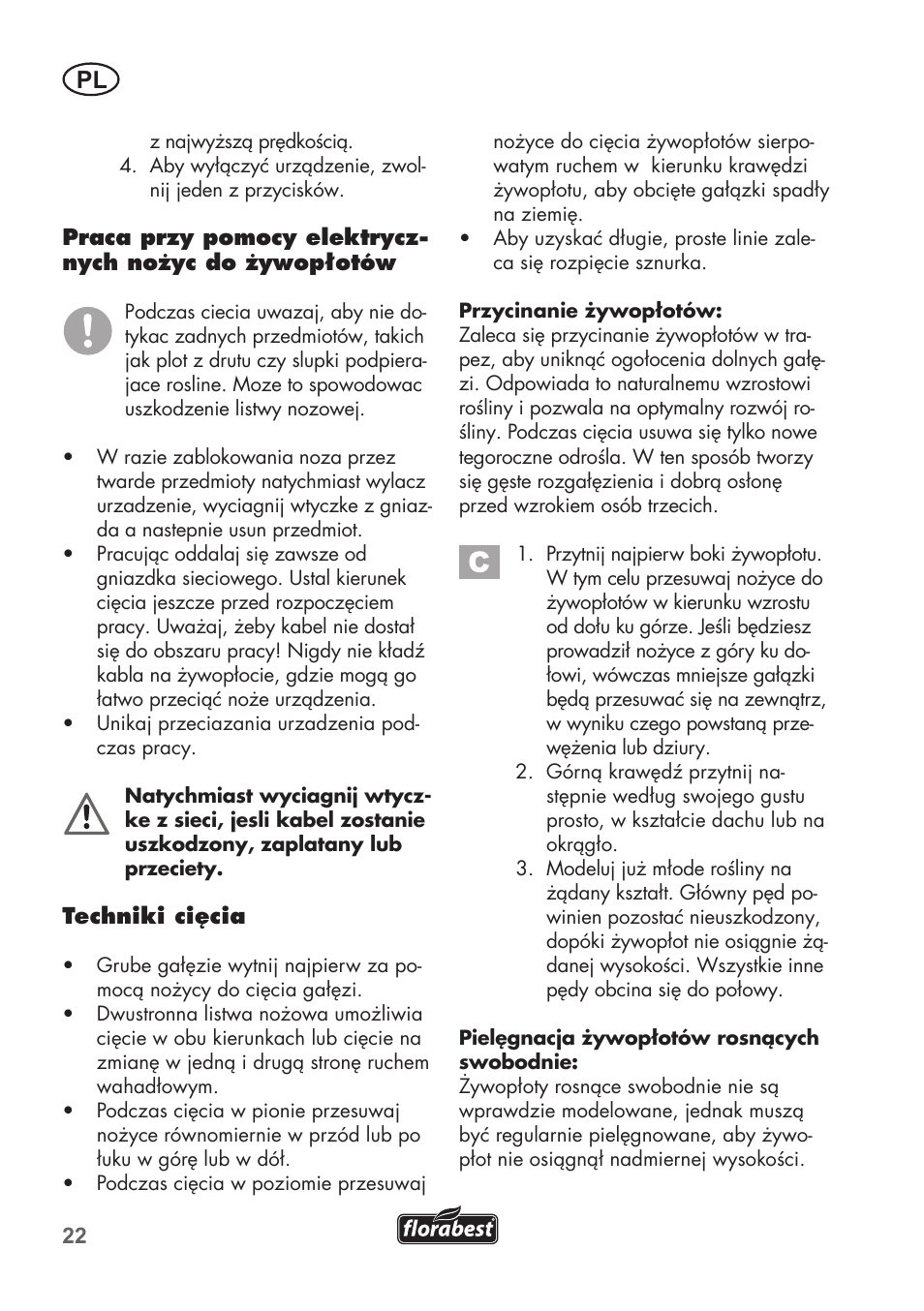 Florabest FHT 600 B2 User Manual | Page 22 / 78