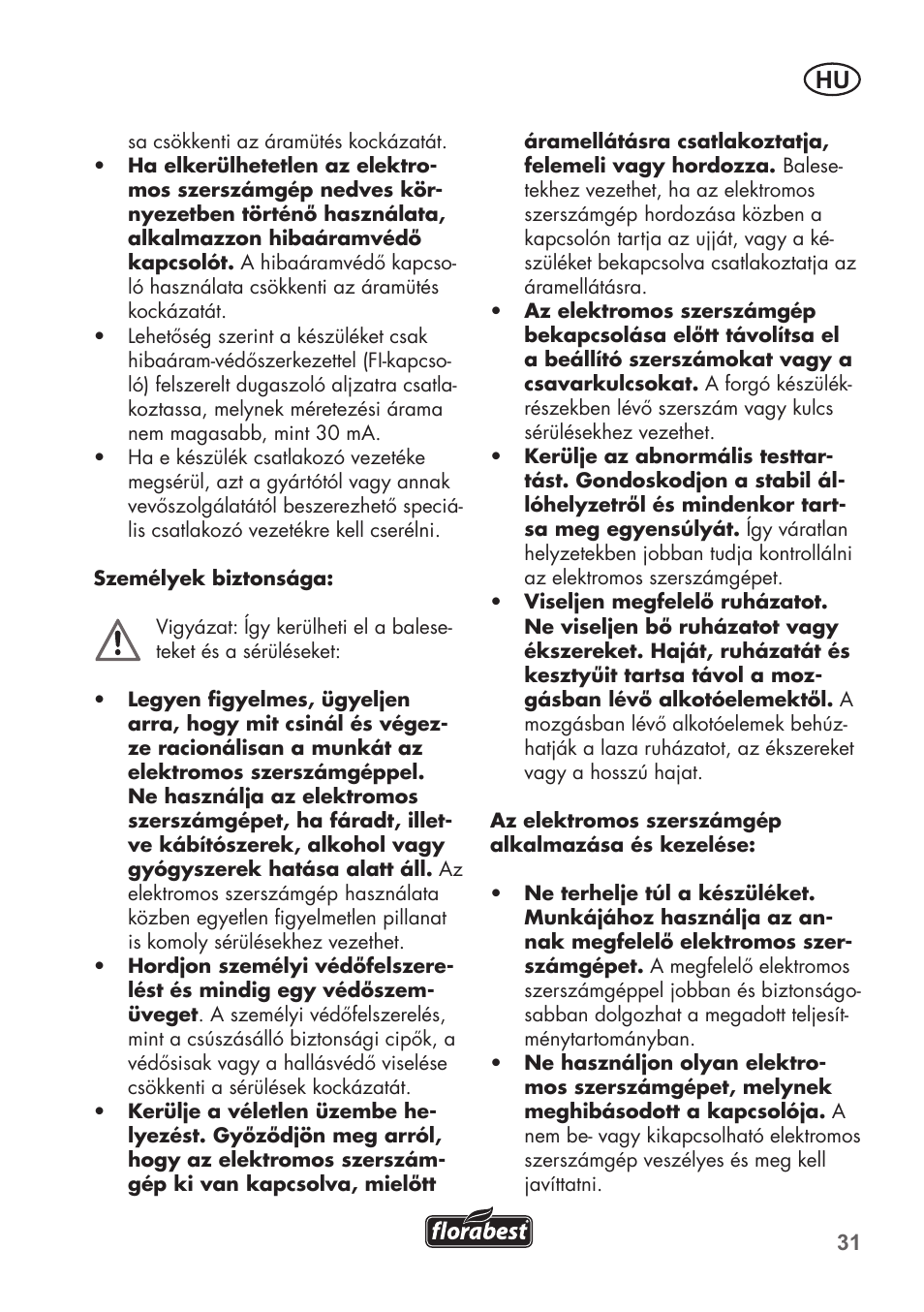 Florabest FHT 600 B2 User Manual | Page 31 / 78
