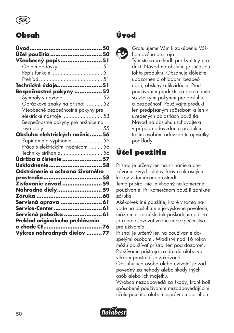 Florabest FHT 600 B2 User Manual | Page 50 / 78