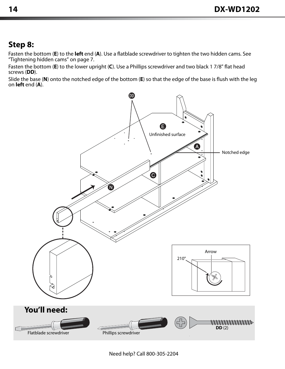 Step 8, You’ll need | Dynex DX-WD1202 User Manual | Page 14 / 23