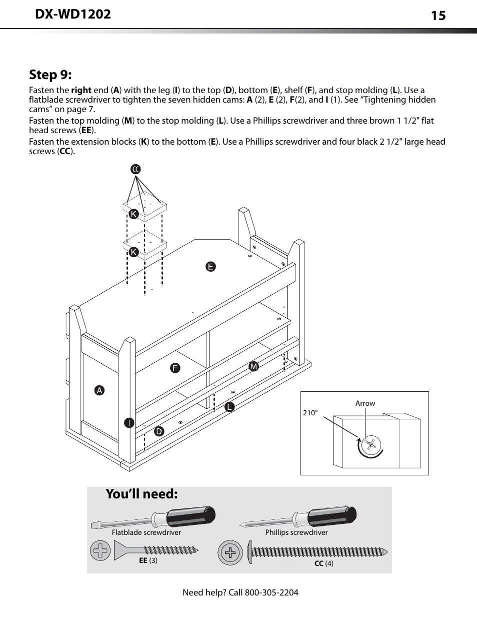 Step 9, You’ll need | Dynex DX-WD1202 User Manual | Page 15 / 23