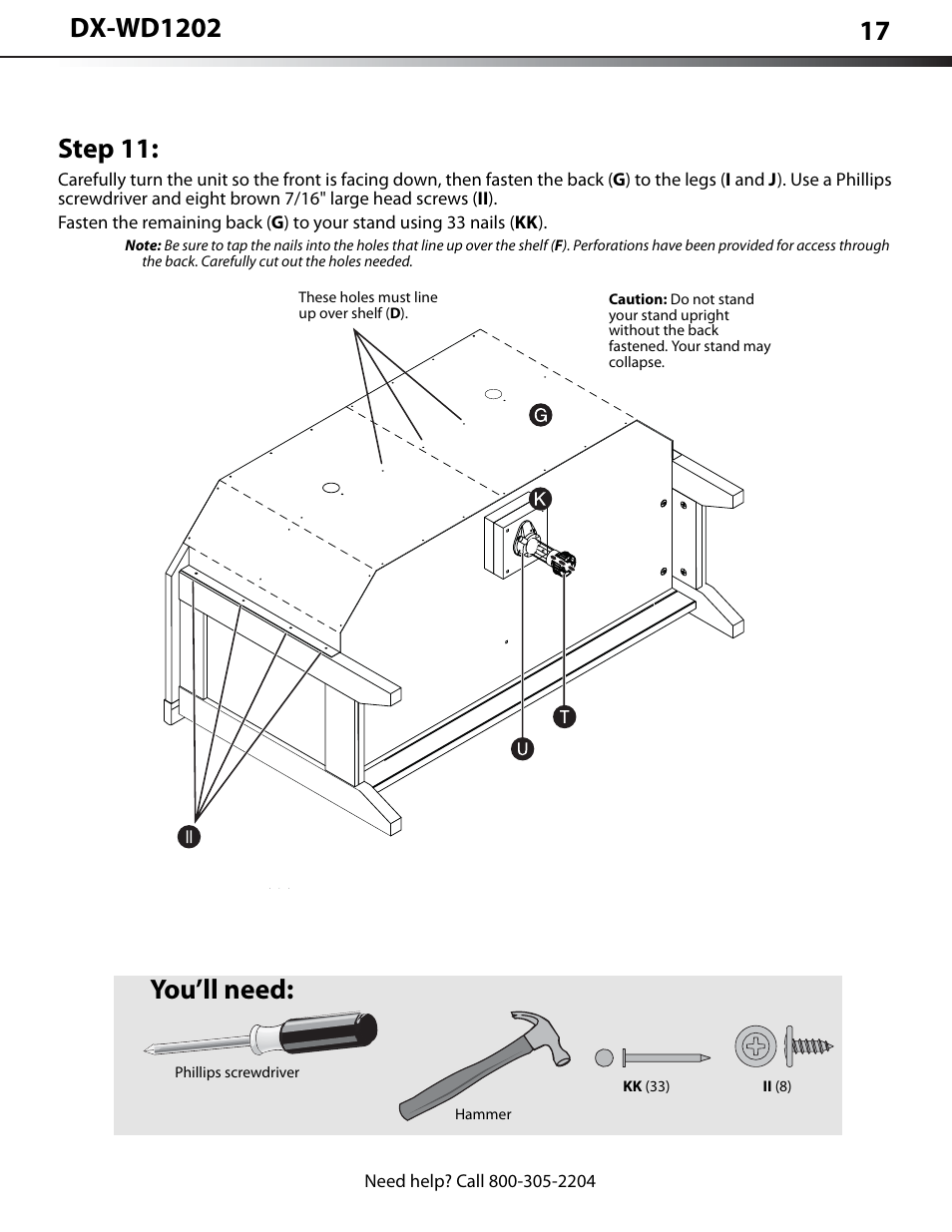 Step 11, You’ll need | Dynex DX-WD1202 User Manual | Page 17 / 23