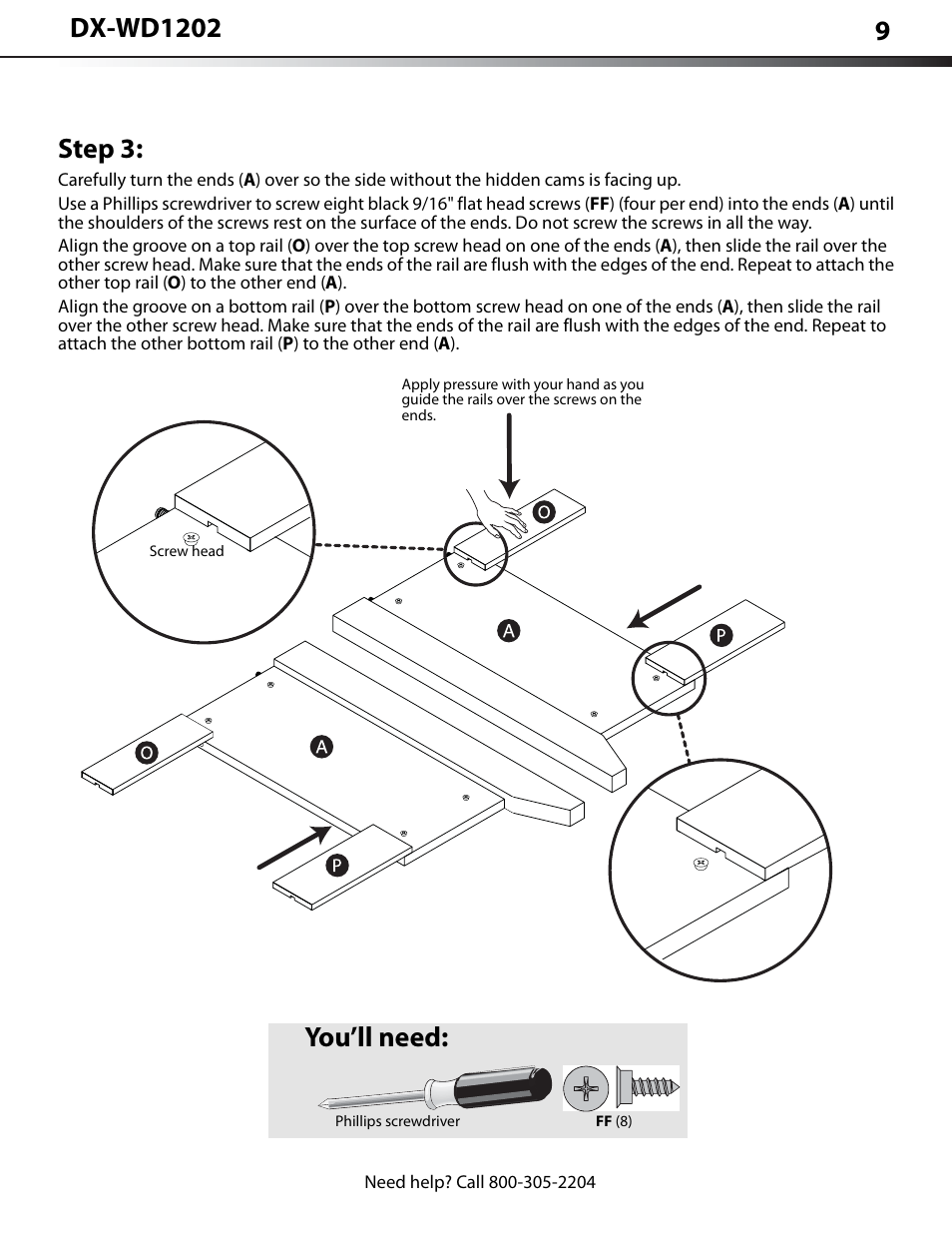 Step 3, You’ll need | Dynex DX-WD1202 User Manual | Page 9 / 23
