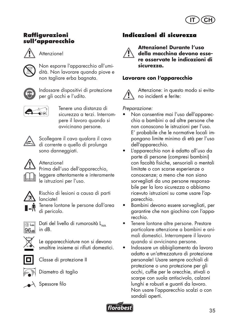 It ch | Florabest FRT 450 B2 User Manual | Page 35 / 64